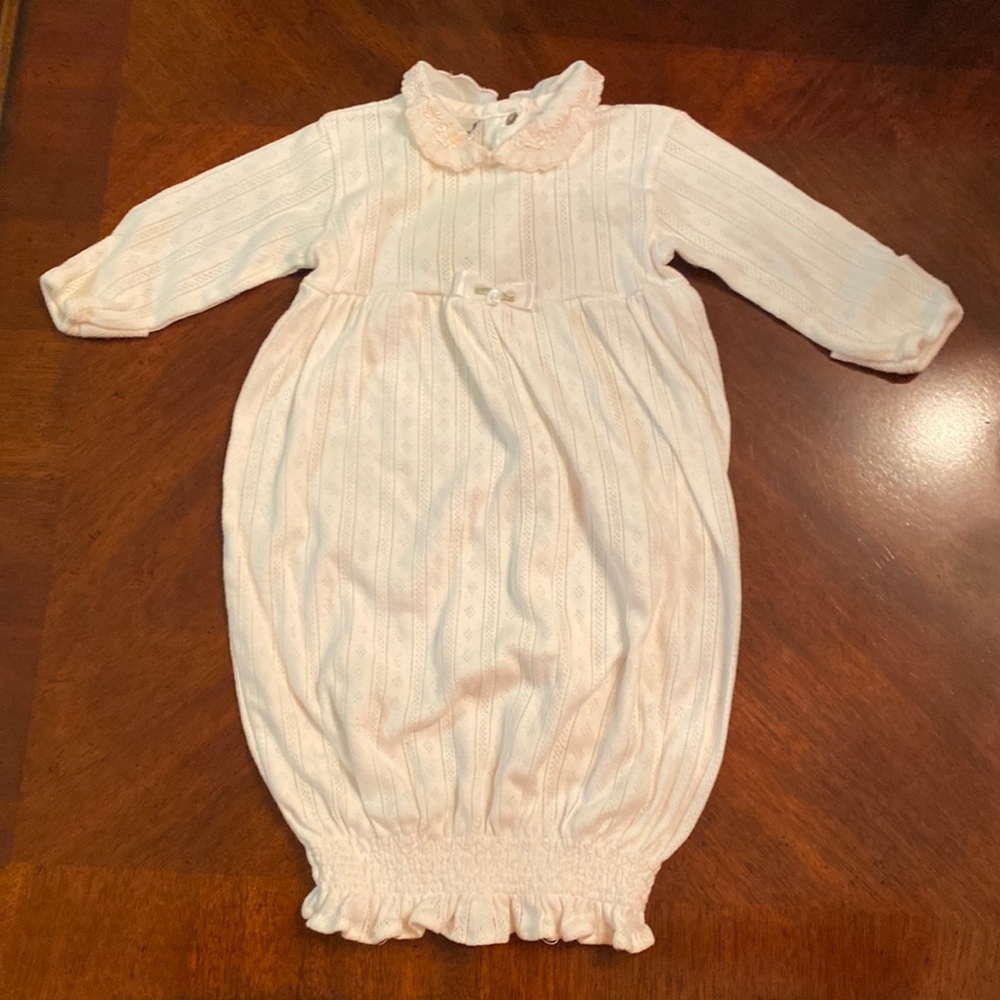 Baby DIOR White and Pink Gown